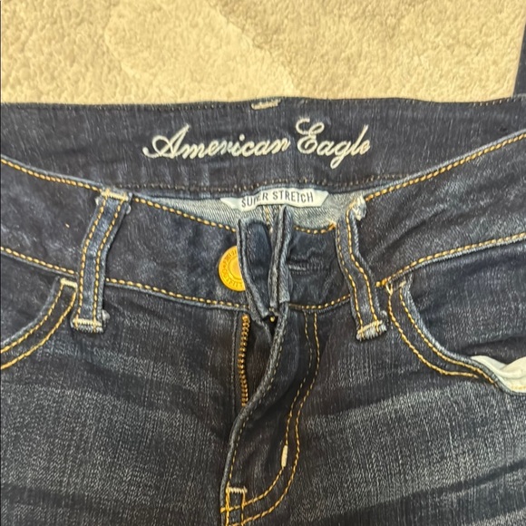 American Eagle Outfitters Blue Skinny Jeans Sleek Fit - Picture 2 of 3